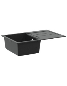 Lavello Nero 780 x 500 mm 80% Quarzo e 20% Resina