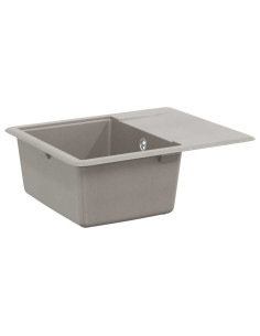 Lavello Grigio 560 x 460 mm 80% Quarzo e 20% Resina