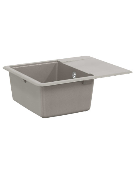 Lavello Grigio 560 x 460 mm 80% Quarzo e 20% Resina