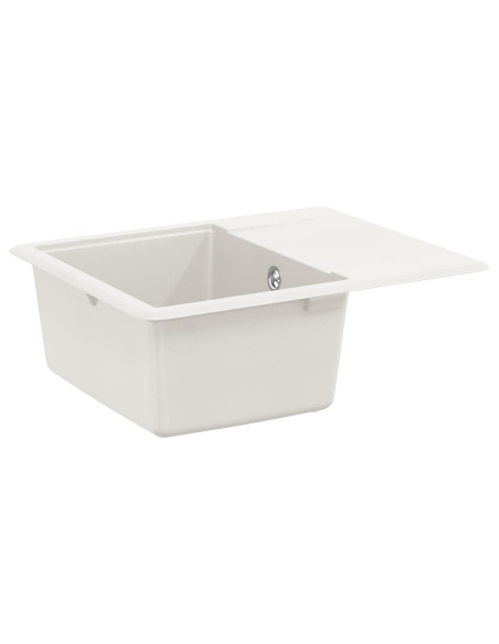 Lavello Bianco 560 x 460 mm 80% Quarzo e 20% Resina