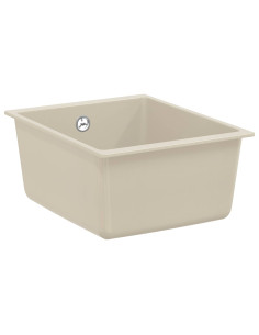 Lavello Beige 370 x 460 mm 80% Quarzo e 20% Resina