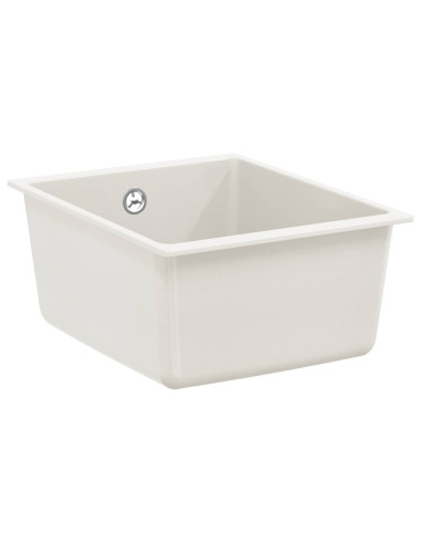 Lavello Bianco 370 x 460 mm 80% Quarzo e 20% Resina