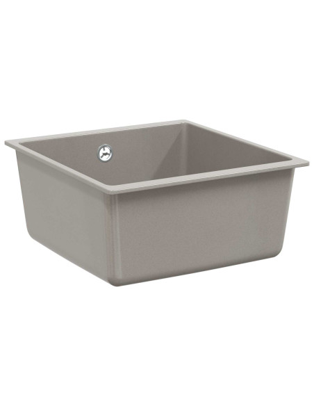 Lavello Grigio 430 x 460 mm 80% Quarzo e 20% Resina