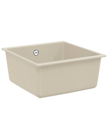 Lavello Beige 430 x 460 mm 80% Quarzo e 20% Resina