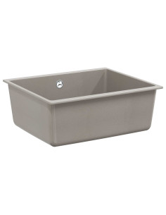 Lavello Grigio 530 x 460 mm 80% Quarzo e 20% Resina 2