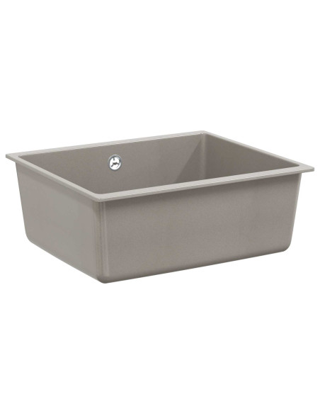 Lavello Grigio 530 x 460 mm 80% Quarzo e 20% Resina