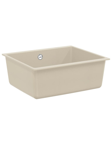 Lavello Beige 530 x 460 mm 80% Quarzo e 20% Resina