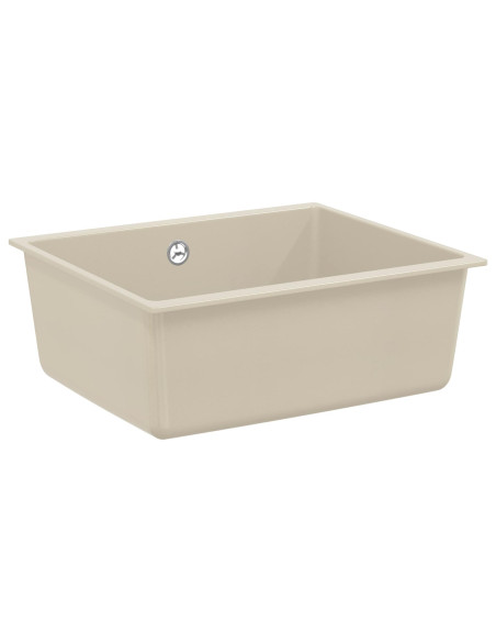 Lavello Beige 530 x 460 mm 80% Quarzo e 20% Resina