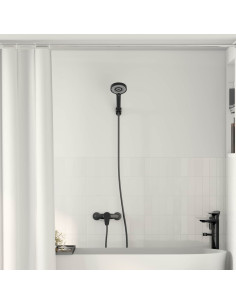 Set di doccia con soffione Nero G 1 / 2 pollici 2