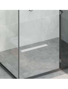 Drenaggio doccia 2 in 1 Argento 50 cm Acciaio Inox 304