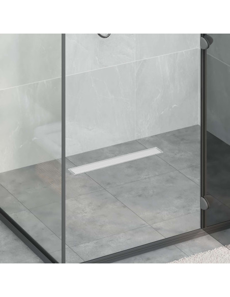 Drenaggio doccia 2 in 1 Argento 60 cm Acciaio Inox 304