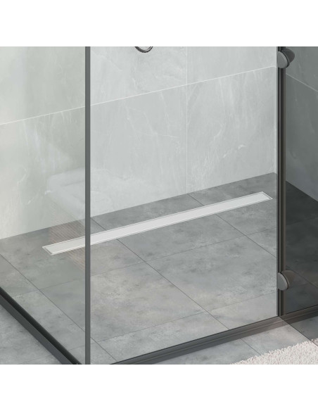 Drenaggio doccia 2 in 1 Argento 100 cm Acciaio Inox 304