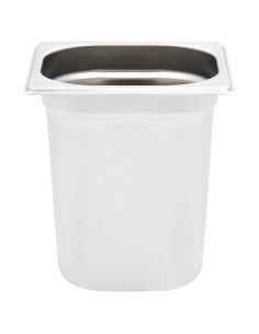 Contenitori Gastronorm 8 pz GN 1/6 200 mm in Acciaio Inox