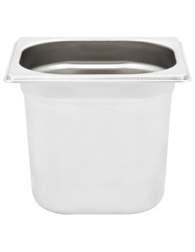 Contenitori Gastronorm 8 pz GN 1/6 150 mm in Acciaio Inox
