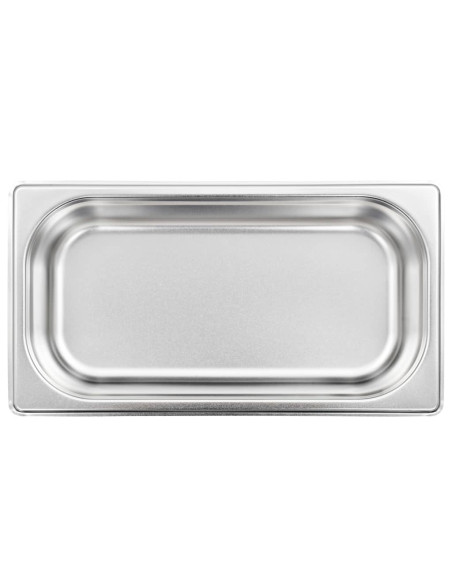 Contenitori Gastronorm 8 pz GN 1/3 65 mm in Acciaio Inox