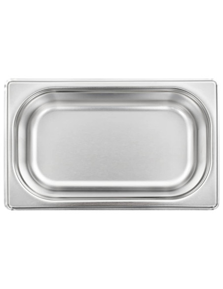 Contenitori Gastronorm 8 pz GN 1/4 65 mm in Acciaio Inox