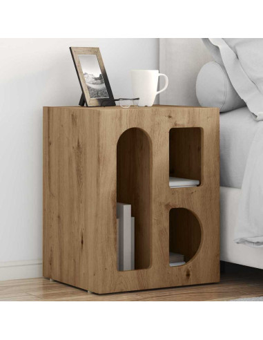Comodino Rovere artigianale 40 x 35 x 50 cm Legno multistrato