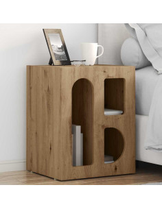 Comodino 2 pcs Rovere artigianale 40 x 35 x 50 cm