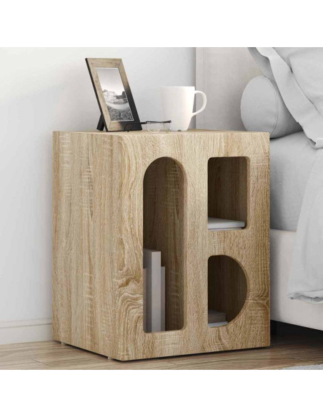 Comodino Rovere Sonoma 40 x 35 x 50 cm Legno multistrato