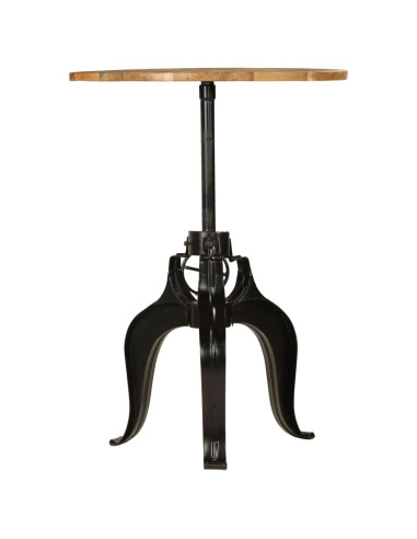 Tavolo da Bar in Legno Massello di Mango 75x(76-110) cm