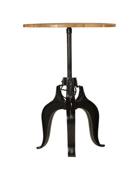 Tavolo da Bar in Legno Massello di Mango 75x(76-110) cm