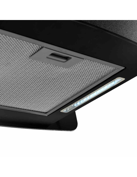 Cappa da Cucina ad Isola Sospesa LCD Sensore in Vetro Temperato