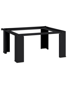 Pedestallo per Lavatrice Nero 64 x 55 x 32,5 cm Acciaio