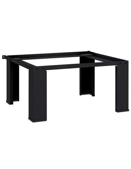 Pedestallo per Lavatrice Nero 64 x 55 x 32,5 cm Acciaio