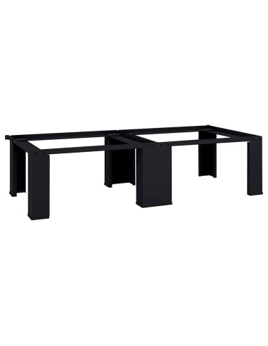 Pedestallo per Lavatrice 2 pcs Nero 127 x 54,5 x 32,5 cm