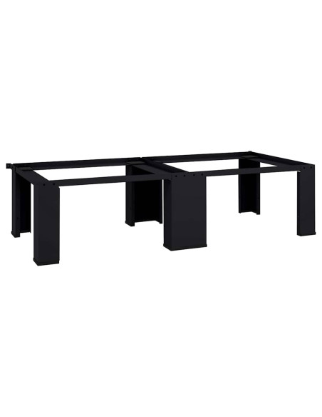 Pedestallo per Lavatrice 2 pcs Nero 127 x 54,5 x 32,5 cm