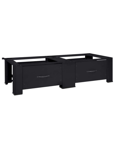 Pedestallo per Lavatrice 2 pcs Nero 127 x 54,5 x 32,5 cm