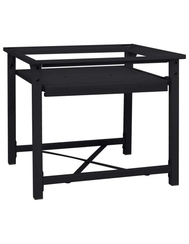 Pedestallo per Lavatrice Nero 60 x 56 x 52 cm Acciaio