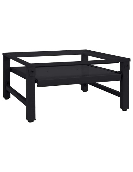 Pedestallo per Lavatrice Nero 62 x 60,5 x 32,5 cm Acciaio