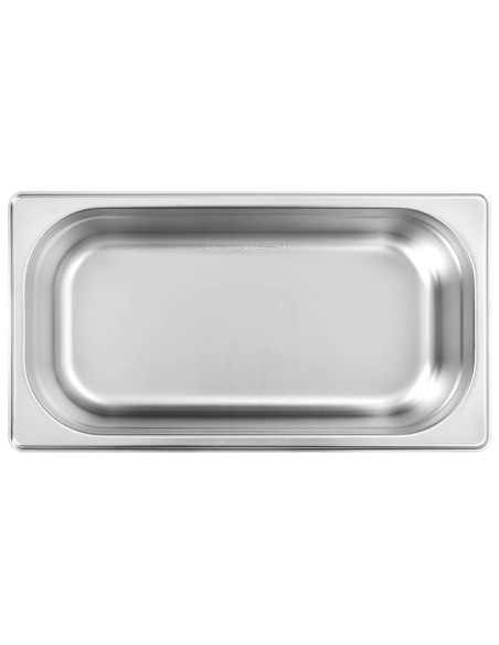 Contenitori Gastronorm 8 pz GN 1/3 100 mm in Acciaio Inox