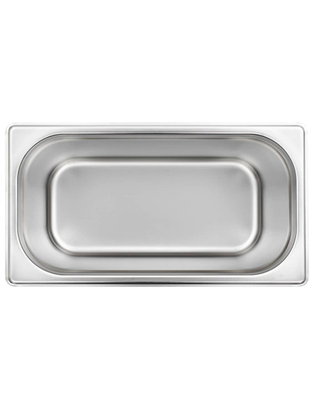 Contenitori Gastronorm 4 pz GN 1/3 200 mm in Acciaio Inox