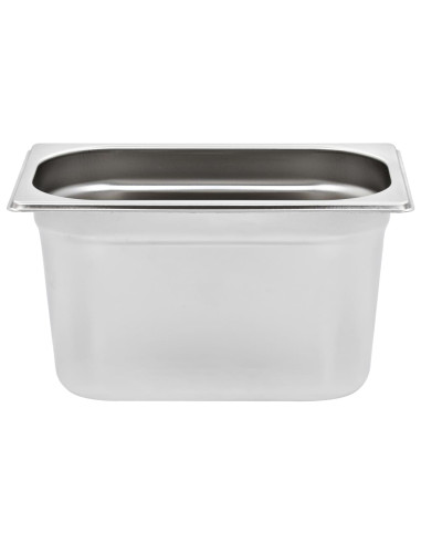 Contenitori Gastronorm 4 pz GN 1/4 150 mm in Acciaio Inox