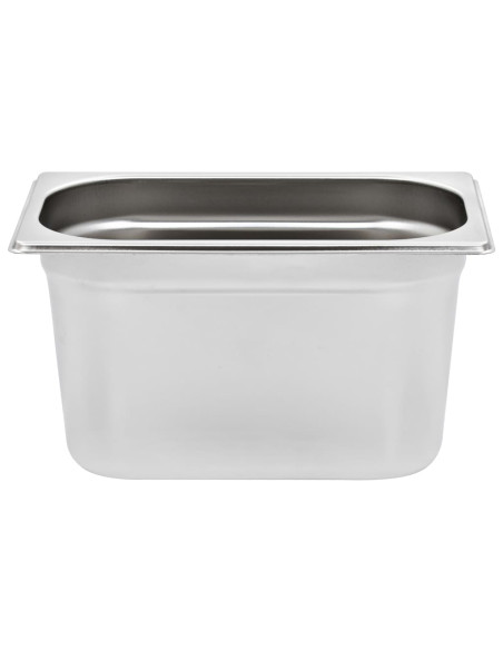 Contenitori Gastronorm 4 pz GN 1/4 150 mm in Acciaio Inox