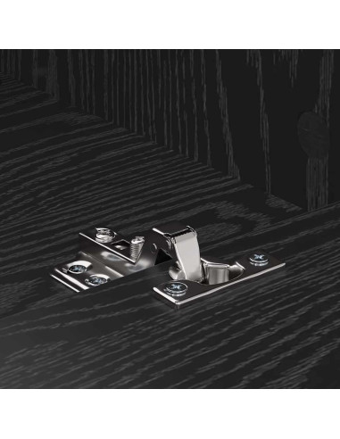 Mobile TV con cassetto Rovere Nero 150 x 30 x 45 cm