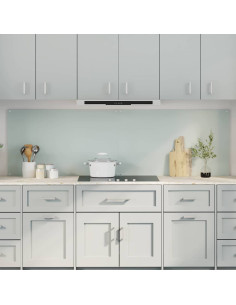 Rivestimento da Cucina 2 pcs Bianco 100 x 60 cm vetro temperato