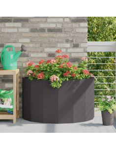 Fioriera Nero 90 x 45 x 50 cm Acciaio