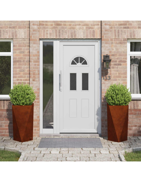 Fioriera 2 pcs Ruggine 40 x 40 x 75 cm