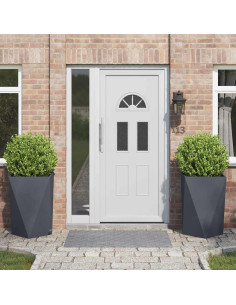 Fioriera 2 pcs Antracite 50 x 50 x 75 cm Acciaio