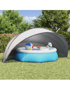 Dome Piscina Grigio e arancione 546 x 516 x 250 cm