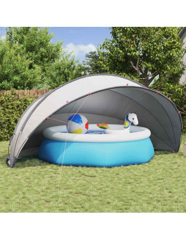 Dome Piscina Grigio e arancione 546 x 516 x 250 cm