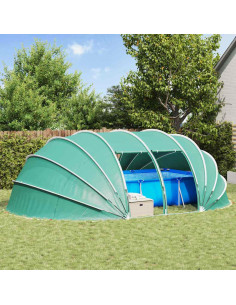 Tenda da piscina a cupola Verde 538 x 440 x 204 cm