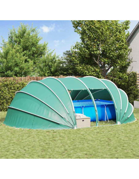 Tenda da piscina a cupola Verde 640 x 432 x 205 cm