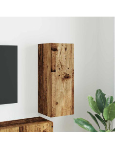 Mobile TV da parete Legno vecchio 30 x 31 x 80 cm