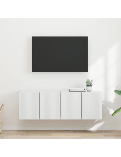Mobile TV da parete 2 pcs Bianco 59,5 x 31 x 40 cm