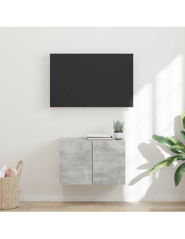 Mobile TV da parete Grigio cemento 59,5 x 31 x 40 cm