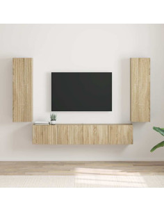 Mobile TV da parete 2 pcs Sonoma 30 x 31 x 100 cm